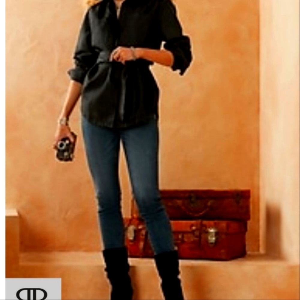 Banana Republic belted shirt